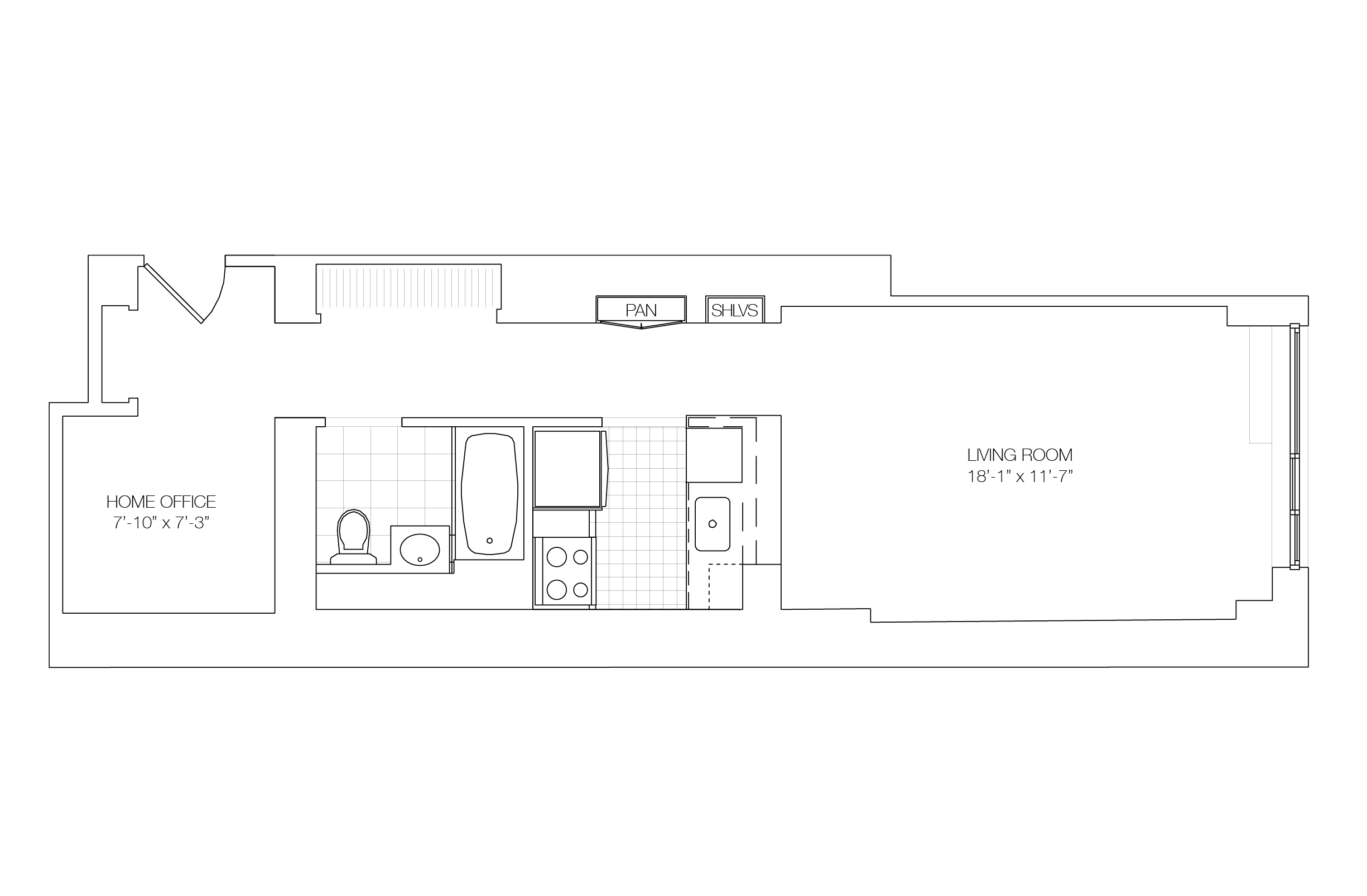 Floorplan of Apartment 6F - for additional help call us on (212) 256-9675
