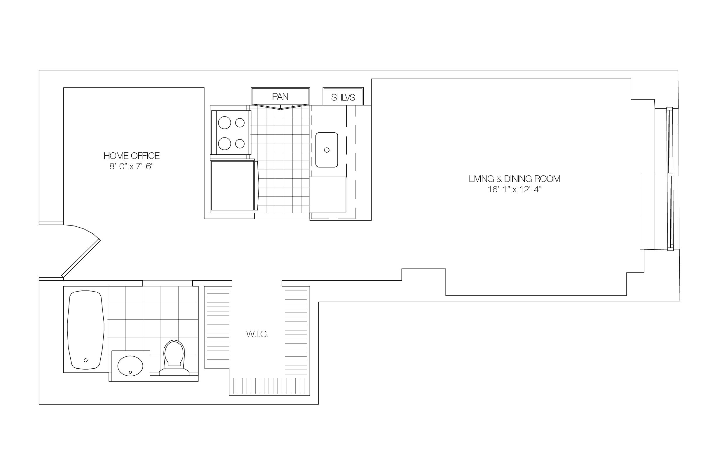 Floorplan of Apartment 6K - for additional help call us on (212) 256-9675